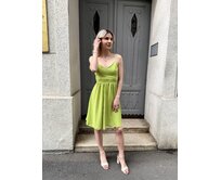 krátké šaty Jane Barva: limetková limetková