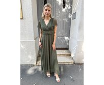 dlouhé tylové šaty Patricie Barva: khaki khaki