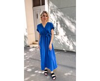 dlouhé šaty Paula Barva: modro-šedá modro-šedá