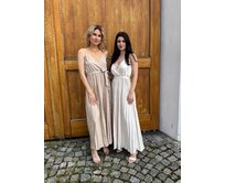 plisované šaty Kira Barva: Zelená, Velikost: S/M Zelená, S/M
