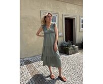 dlouhé šaty Ruby Barva: khaki khaki