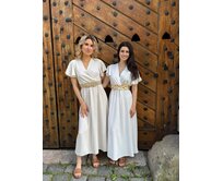 dlouhé šaty Vanda Barva: hnědá hnědá