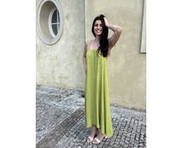 dlouhé šaty Millie Barva: olivová olivová