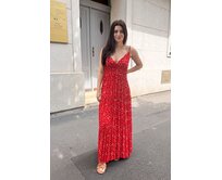 dlouhé šaty Bella Barva: červená červená