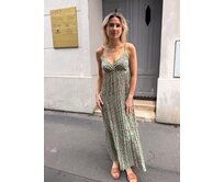 dlouhé šaty Bella Barva: khaki khaki