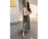 plisovaná sukně Pam Barva: khaki khaki
