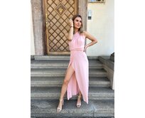 šaty multi s rozparkem Barva: světle růžová světle růžová