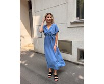 dlouhé šaty Paula Barva: Modrá Modrá
