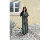dlouhé šaty Paula Barva: khaki khaki