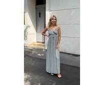 dlouhé šaty Sally Barva: khaki, Velikost: M/L khaki, M/L