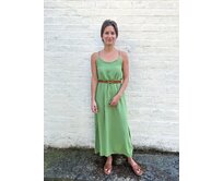 dlouhé basic šaty Lauren Barva: limetková limetková
