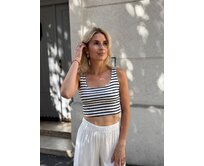 crop top Miriam Barva: tmavě modrá tmavě modrá