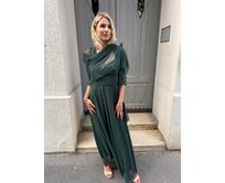 tylový šál Estel Barva: khaki khaki