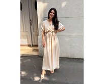 dlouhé šaty Paula Barva: béžová béžová
