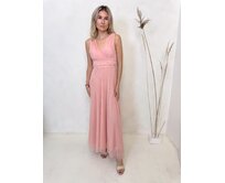dlouhé tylové šaty Nina Barva: růžová růžová