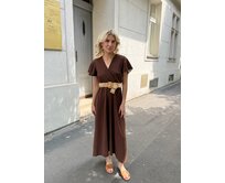 dlouhé šaty Vanda Barva: čokoládová čokoládová