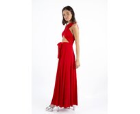 Maddey Dlouhé šaty multi Barva: červená, Délka šatů: Klasická červená