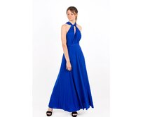 Maddey dlouhé šaty multi Barva: Modrá, Délka šatů: Klasická Modrá