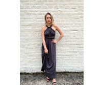 Maddey dlouhé šaty multi Barva: tmavě šedá, Délka šatů: Klasická tmavě šedá