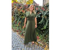 Maddey dlouhé šaty multi Barva: khaki, Délka šatů: Klasická khaki