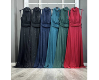 dlouhé tylové šaty Brighty Barva: černá černá