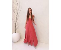 dlouhé šaty Elena Barva: malinová malinová