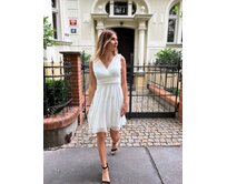 krátké tylové šaty Nina Barva: Bílá Bílá