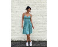 šaty s kapsami Barva: petrolejová petrolejová