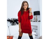 J.Style EY1935 mikinové šaty červené M červená, M