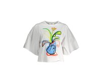 Desigual 23SWTKC8 Dámské tričko bílé XL bílá, XL