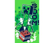Jerry Fabrycs Minecraft Creeper Zomb JFK103243 plážová osuška zelená 70x140 zelená
