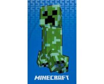 Carbotex Minecraft SSS HAX601493 plážová osuška modrá 70x140 modrá