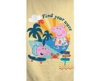 Jerry Fabrics Peppa Pig AYM074567 plážová osuška žlutá 70x140 žlutá