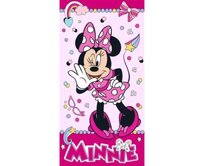 Carbotex Disney Minnie Funny BRM014510 plážová osuška růžová 70x140 růžová