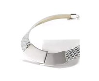 Victoria VBNACA48547 kožený náhrdelník Silver stříbrná
