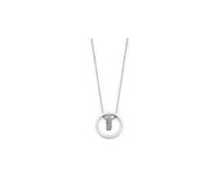 Victoria VBNACA70145 náhrdelník s bílým vzorem Silver stříbrná