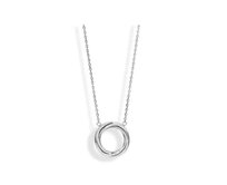 Victoria VBKACA75945 náhrdelník s bílým kamenem Silver stříbrná