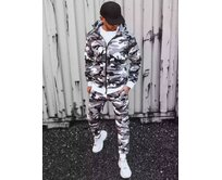 J.Style AX0621 CAMO tepláková souprava šedá šedá, M
