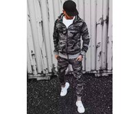 J.Style AX0623 CAMO tepláková souprava šedá šedá, M