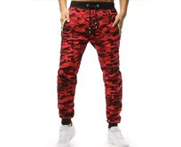 J.Style UX3510 pánské tepláky CAMO červené červená, L