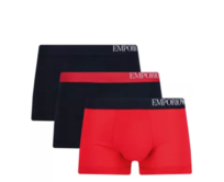 Emporio Armani 1113572F728 Boxer 3 Pack modrá, červená, S