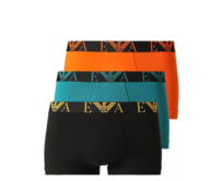 Emporio Armani 1113572F715 Boxer 3 Pack barevné černá, modrá, oranžová, M