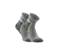 Högert SAAR sportovní ponožky 3 PACK šedá/zelená šedá/zelená, 39/40