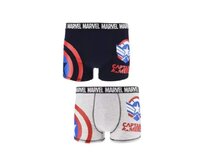 Sun City Captain America VH3537 Boxer 2 Pack modrá/šedá modrá/šedá, S, M, L, XL