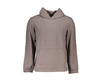 Calvin Klein 00GMS3W303 Pánská mikina s kapucí hnědá XL Hnědá, XL