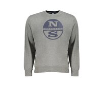 North Sails 902473000 Pánská mikina šedá XL šedá, XL
