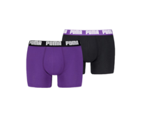 Puma Everyday Basic 938320 14 Boxer 2 Pack fialová/černá fialová/černá, M