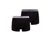 Emporio Armani 1117694R720 Boxer 2 Pack Black černá, XL