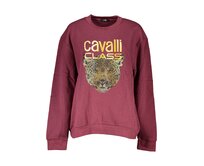 Cavalli Class QXT67ZCF062 Dámská mikina vínová S vínová, S
