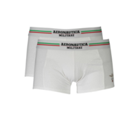 Aeronautica Militare SCOBX001J508 Boxer 2 PACK bílé bílá, M, L, XL, 2XL
